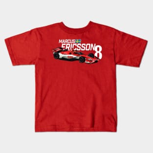 Marcus Ericsson 2020 (white text) Kids T-Shirt